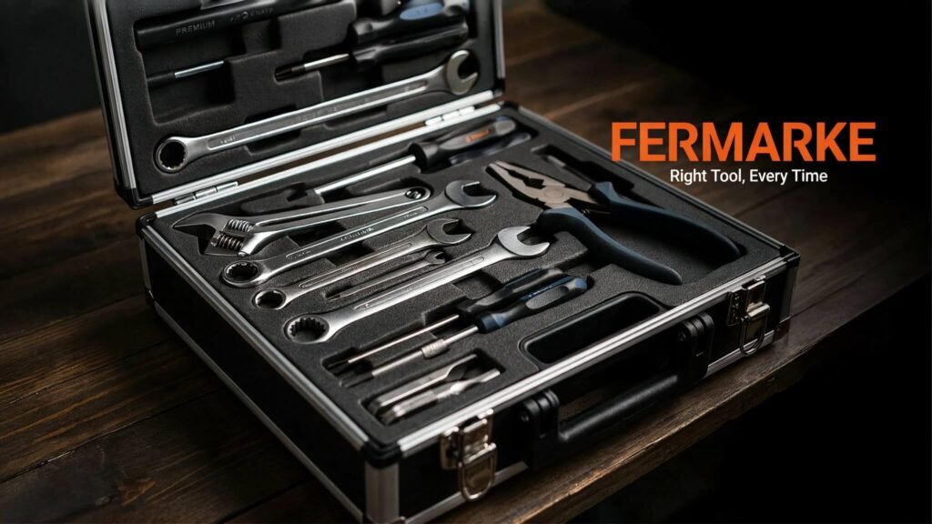 Complete professional tool set in a case – Fermarke Right Tool Every Time