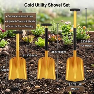 Ergonomic Aluminum Snow Shovel