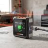 Digital Inclinometer - USB-C Charging Feature Digital inclinometer showing USB-C charging port with LED indicators and battery percentage display