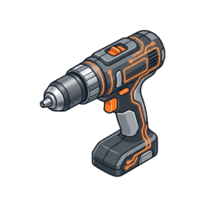 Cordless electric drill icon representing power tools category