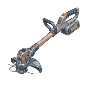 Cordless string trimmer for garden and outdoor use