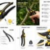 Heavy-Duty Bypass Pruning Shears Professional Bypass Pruning Shears