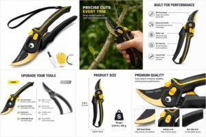 Professional Bypass Pruning Shears