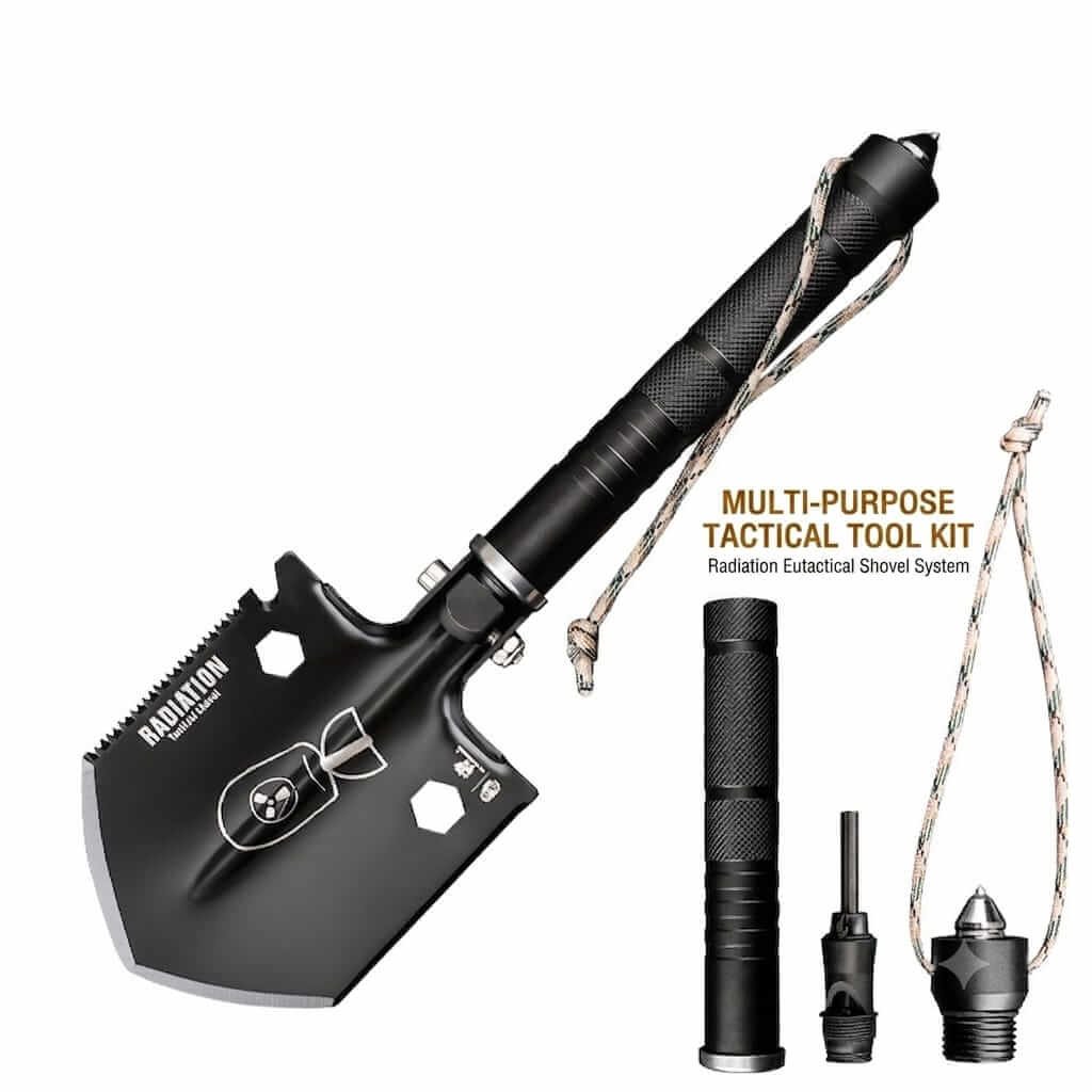 Hidden-In-Handle-Survival Kit Tactical Survival Folding Shovel