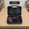 Multi-Functional Mini Circular Saw Kit Compact handheld mini circular saw kit with hard carrying case, blade, and accessories