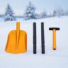 Portable-Aluminum-Snow-Shovel Portable aluminum snow shovel with foldable handle - lightweight garden and winter tool