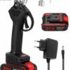 Cordless 21V Electric Pruning Shear Kit - Complete Set Complete cordless 21V electric pruning shears kit with battery, charger, and Allen keys