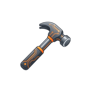 Professional hammer icon representing hand tools category