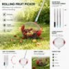 Rolling-fruit-picker-tool Heavy-Duty Rolling Nut Roller for Acorns and Nuts
