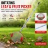 Rotating Leaf & Fruit Picker Garden Tool Rotating leaf and fruit picker tool for collecting fruits without bending - Fermarke garden tools